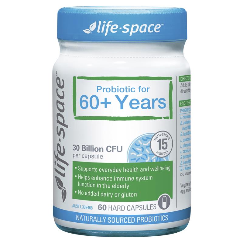 Life Space 老年人益生菌 60粒 专门为60岁以上老年人研发 【保质期2028/02】